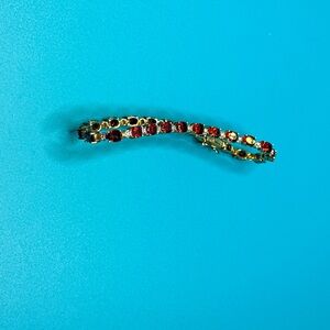 Stunning garnet tennis bracelet.